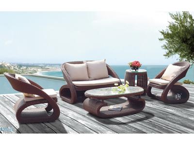 Patio Furniture Sofa Rattan Set In Modern Design DR-2165